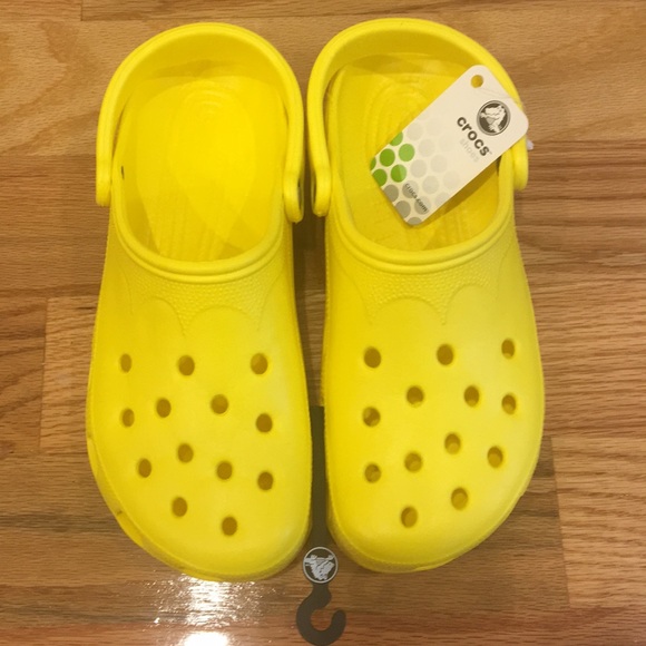 bright yellow crocs